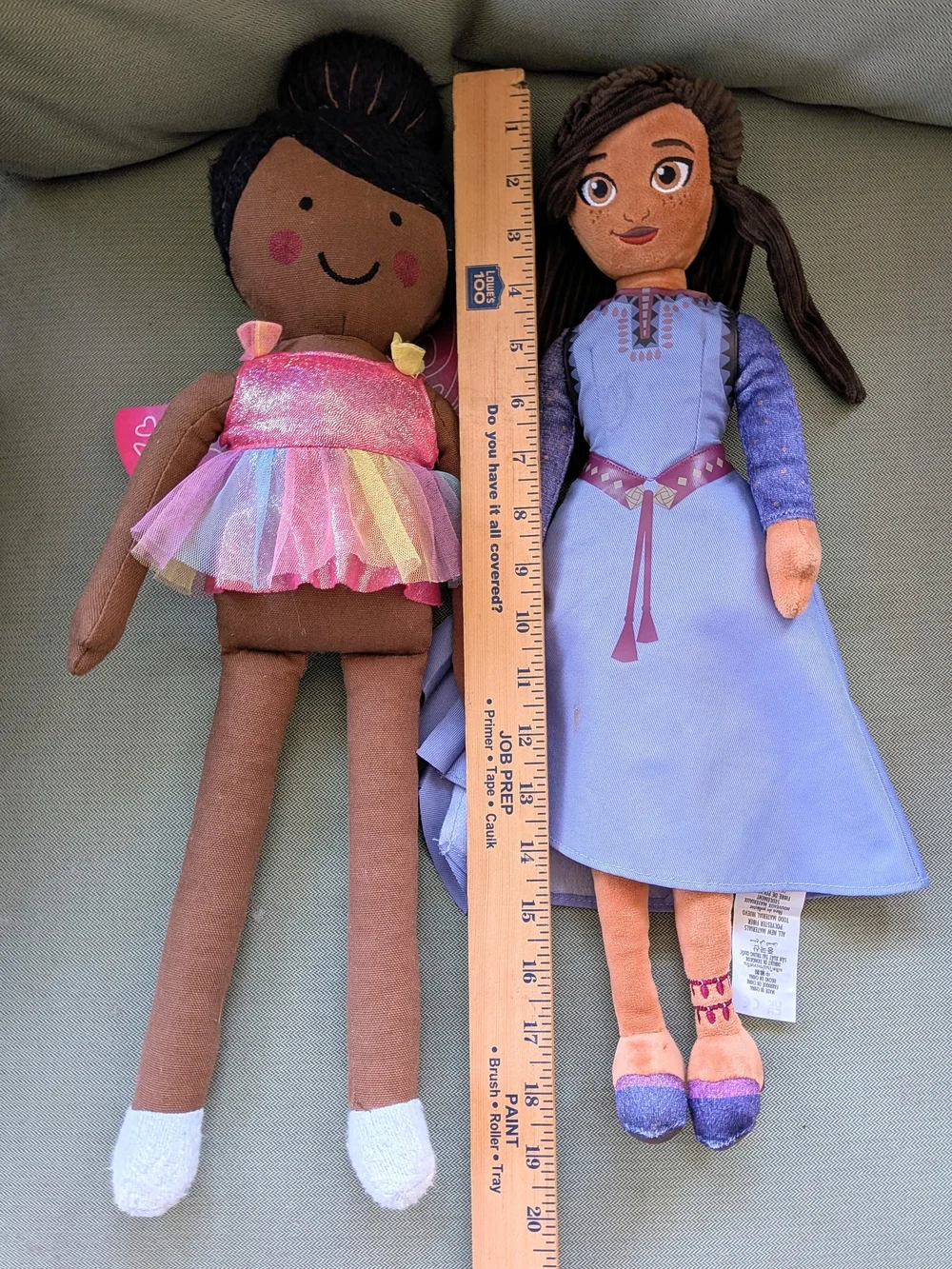 Pillowfort Ballerina & Disney Wish Asha Plush 19